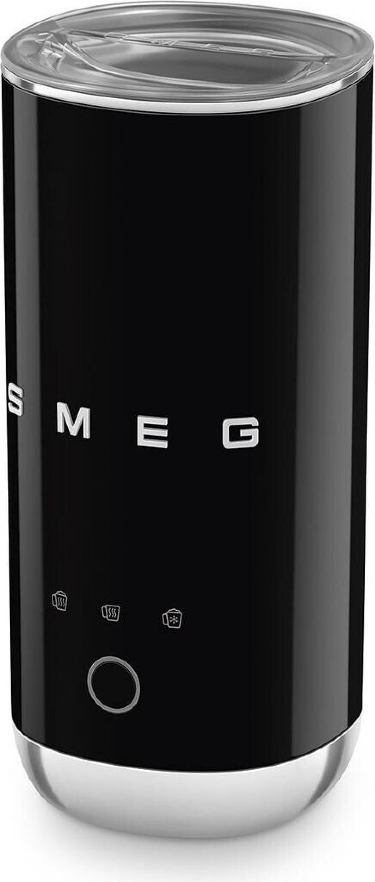 Smeg MFF02BLEU Kompakt-Milchaufschäumer Schwarz 50 Style