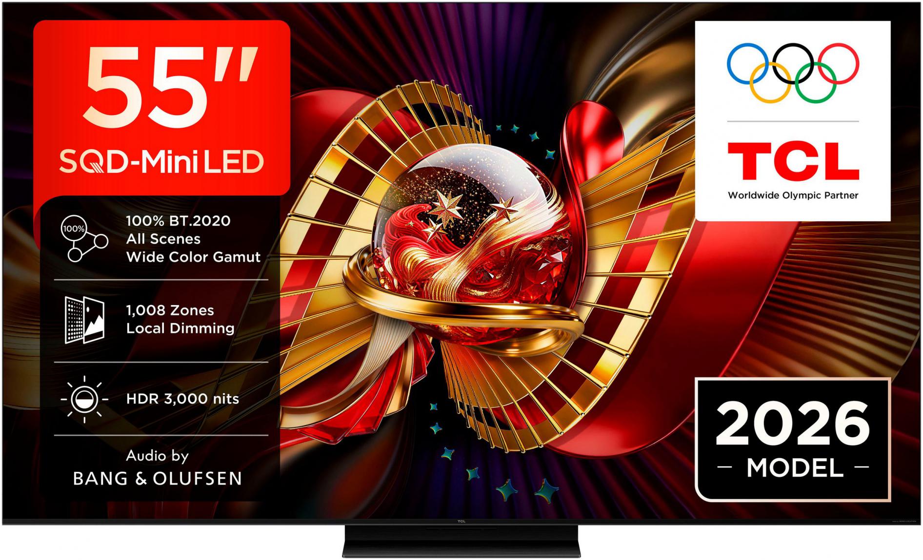 TCL 55C8L SQD-Mini LED TV, Ultra HD, Smart-TV, 144Hz, 55 Zoll 2026