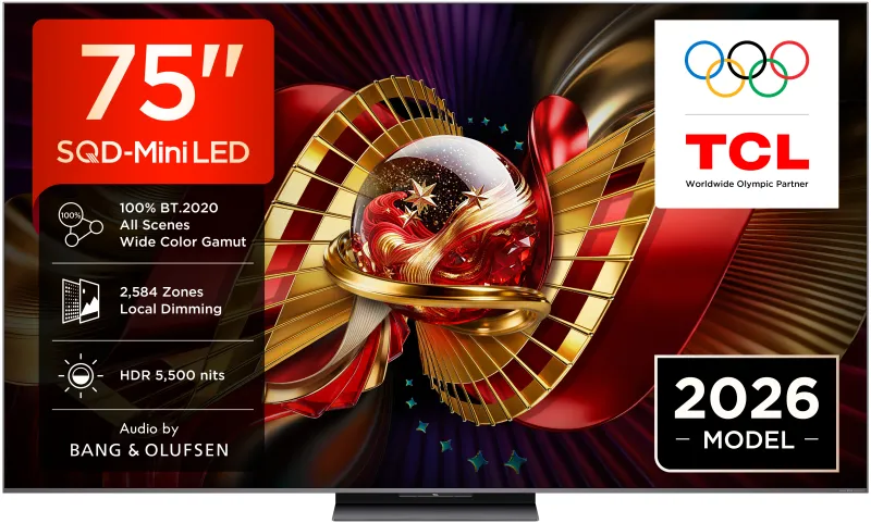 TCL 75C8L SQD-Mini LED TV, Ultra HD, Smart-TV, 144Hz, 75 Zoll 2026