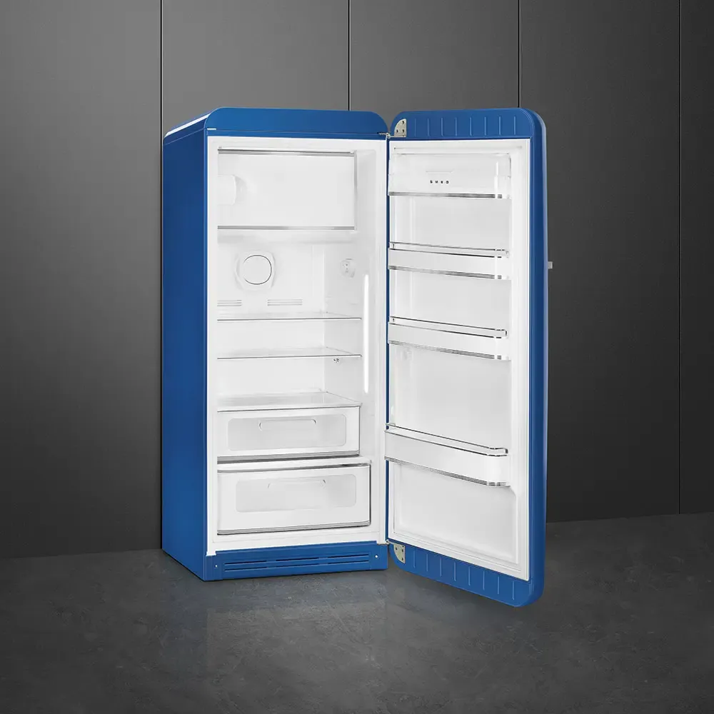 Smeg FAB28RBE5 Kühlschrank Rechtsanschlag Blau 50`s Style, EEK: D