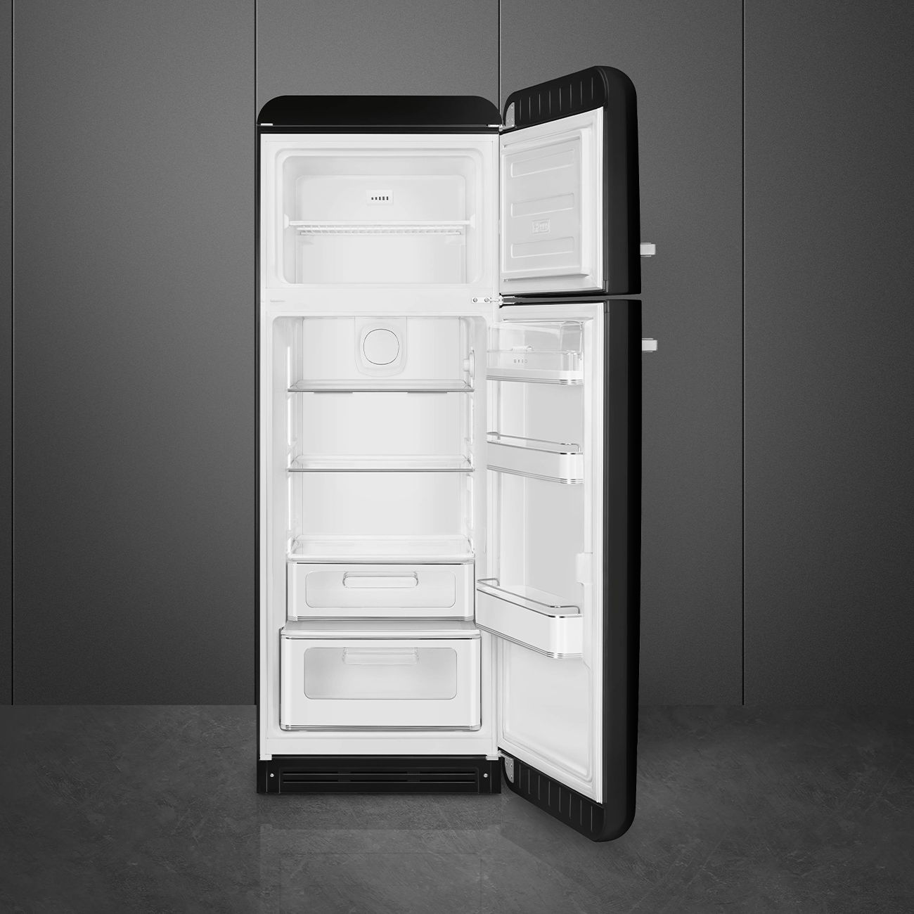 Smeg FAB30RBL6 Kühl-/Gefrierkombination Rechtsanschlag Schwarz 50s Style 2026 Modell, EEK: C