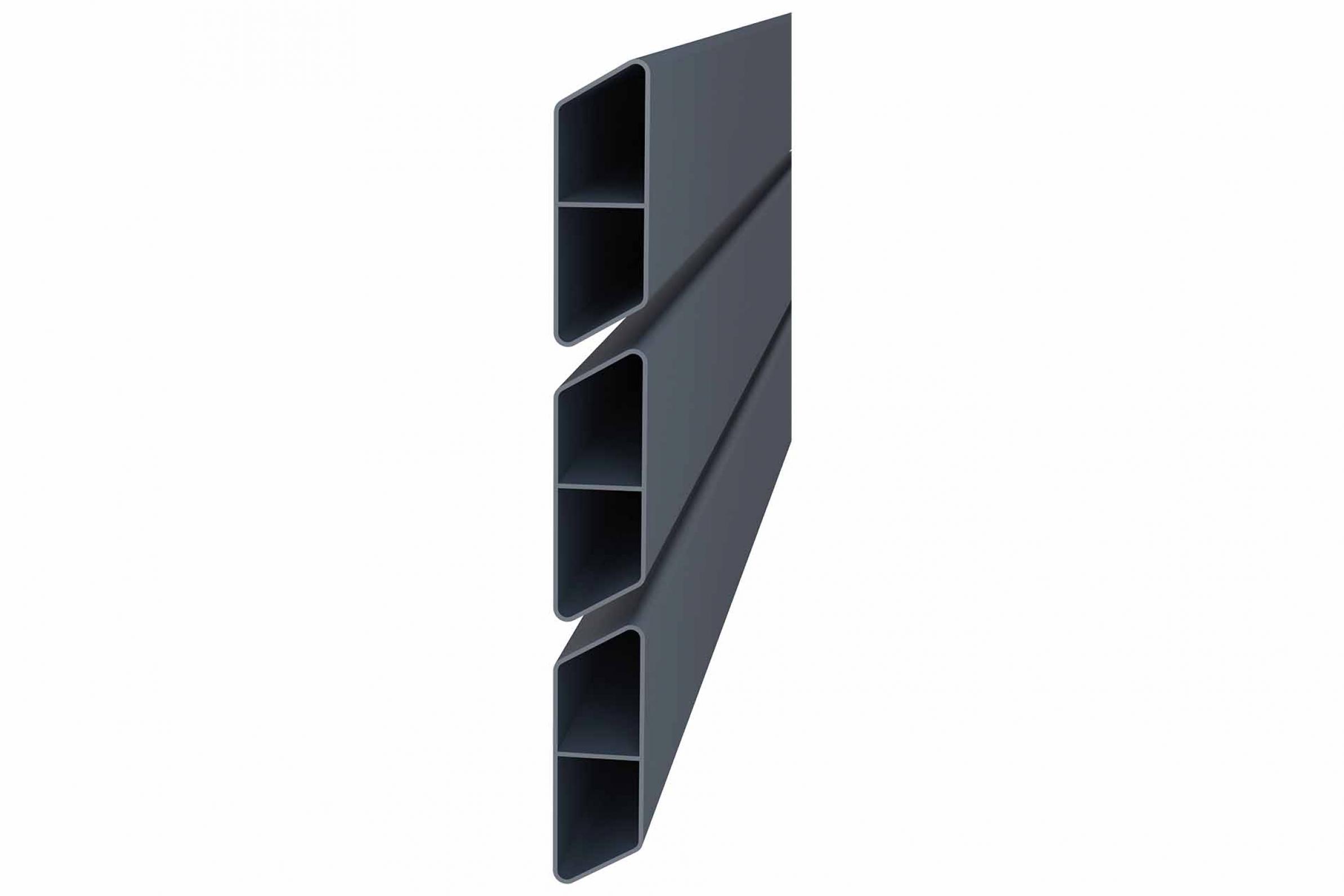 Delta EASY-ROM ALU-Rhombuszaunfeld, anthrazit | 1x Element [180x180cm] ohne Pfosten