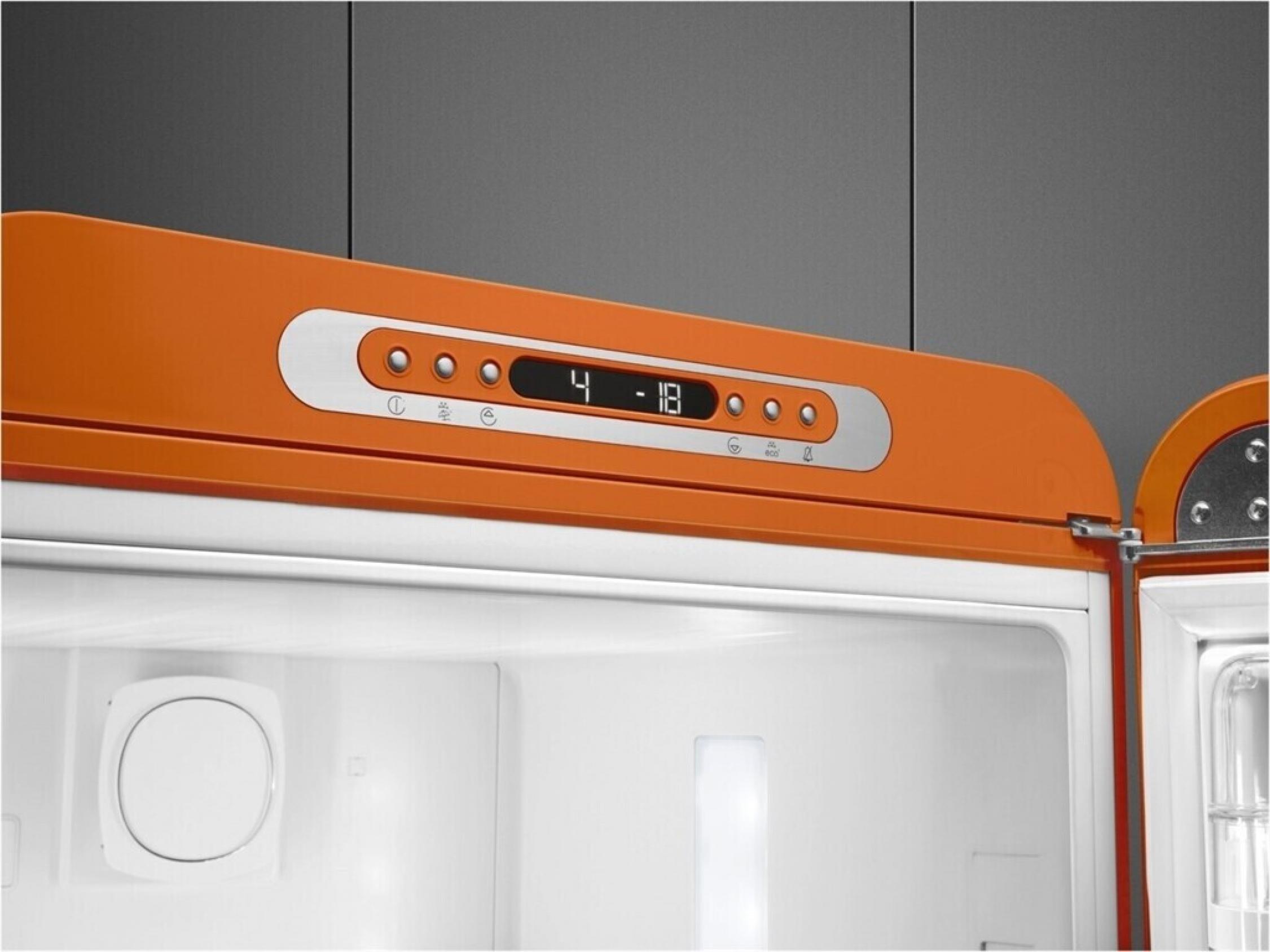 Smeg FAB32ROR6 Kühl-/Gefrierkombination Rechtsanschlag Orange 50s Style, EEK: C