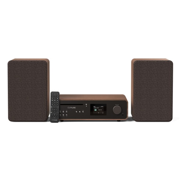 Pure Classic Stereo Coffee Black/Walnut EU/UK