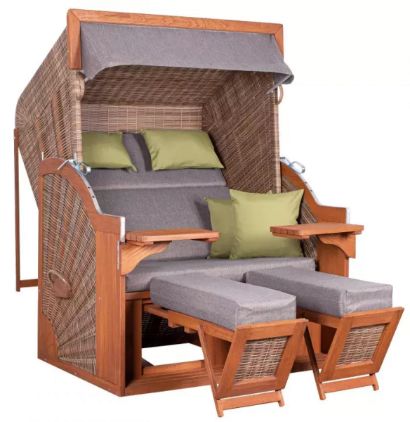 deVries Strandkorb deVries PURE® Comfort XL PE griseum Des. 490