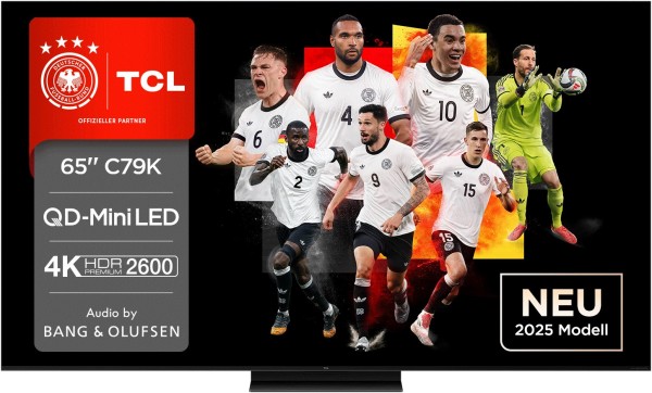 TCL 65C79K QD-Mini LED TV (65 Zoll, 4K Ultra HD, Smart TV 144Hz)