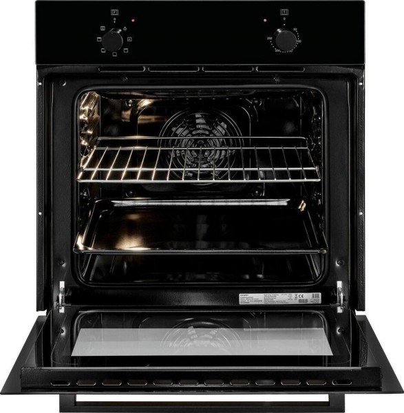 Exquisit EBE255-U-020 schwarz, Einbaubackofen, EEK: A