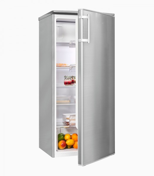 Exquisit KS185-4-HE-040E inoxlook | 190 L | Kühlschrank mit Gefrierfach