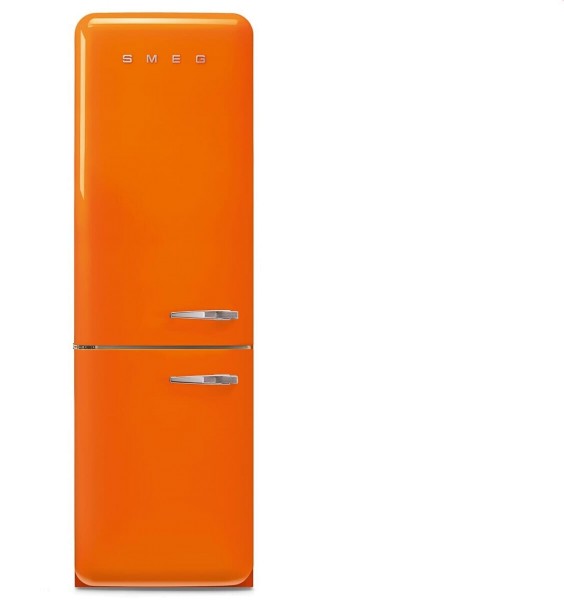 Smeg FAB32LOR6 Kühl-/Gefrierkombination Linksanschlag Orange 50s Style, EEK: C