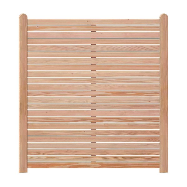 Endorphin Rhombus-Sichtschutzzaun Lärche | 3x Elemente [180x180cm] &amp; 4x Holz-Pfosten [9x9x190cm]