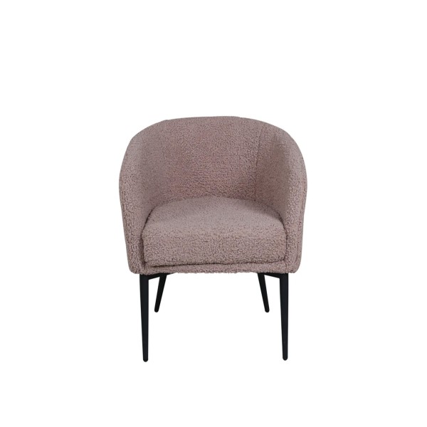 Endorphin Sessel Fluffy, braun – Teddy-Sessel in skandinavischen Design
