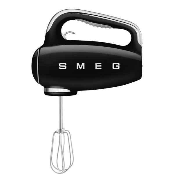 SMEG HMF01BLEU Handmixer 50s Style, Retro Design, mit LED-Display, schwarz
