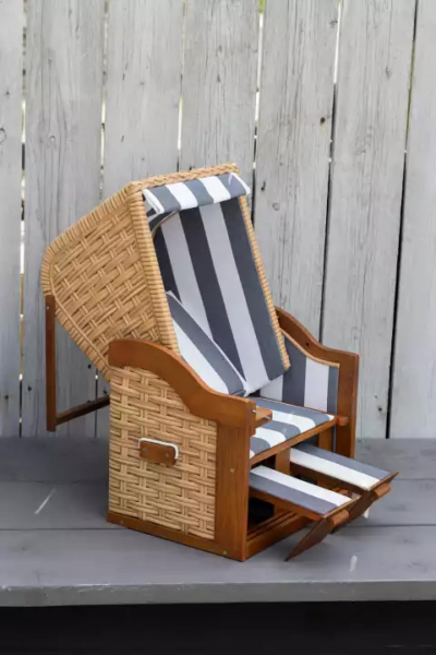 deVries Puppenstrandkorb PE nature Dessin 502