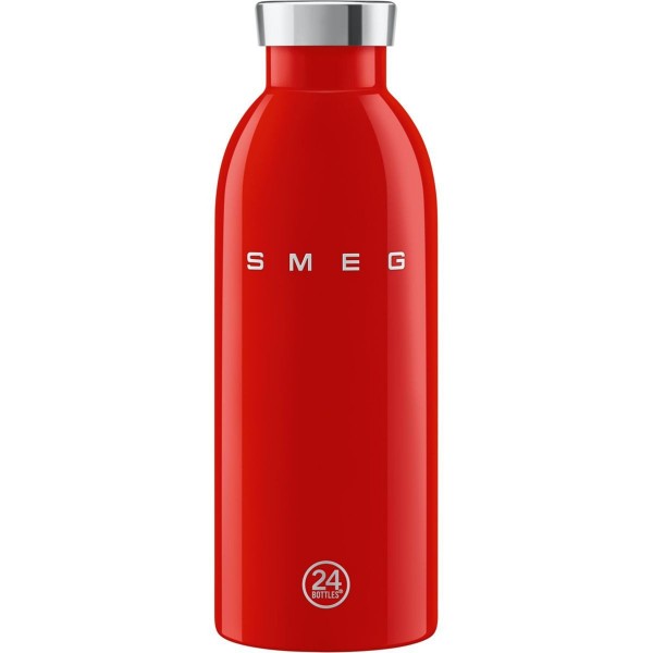 Smeg WBF01RD 24Bottles isolierte Edelstahlflasche 500ml Rot
