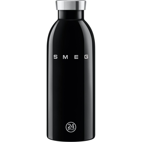 Smeg WBF01BL 24Bottles isolierte Edelstahlflasche 500ml schwarz Aussteller
