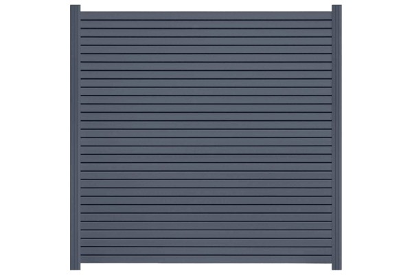 Endorphin EASY-ROM DIY ALU-Rhombuszaun in anthrazit 5 Elemente 180x180cm 6 Pfosten 7x7x235cm