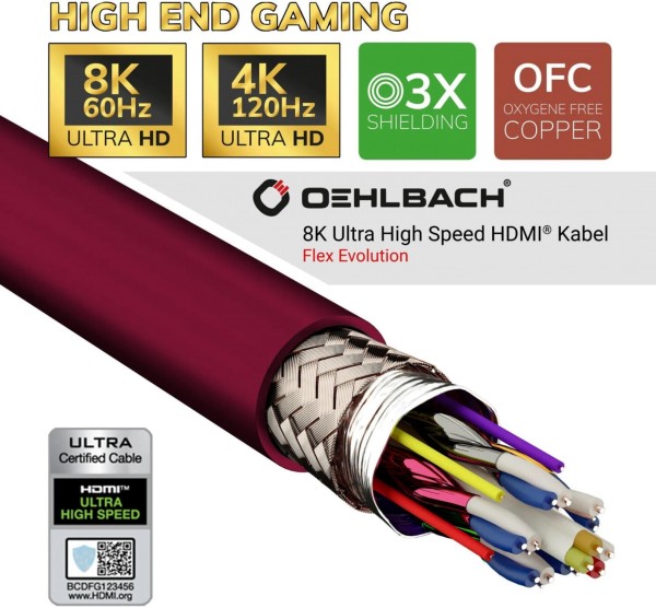Oehlbach Flex Evolution 50-Ed. UHD HDMI Kabel 2,0m bx