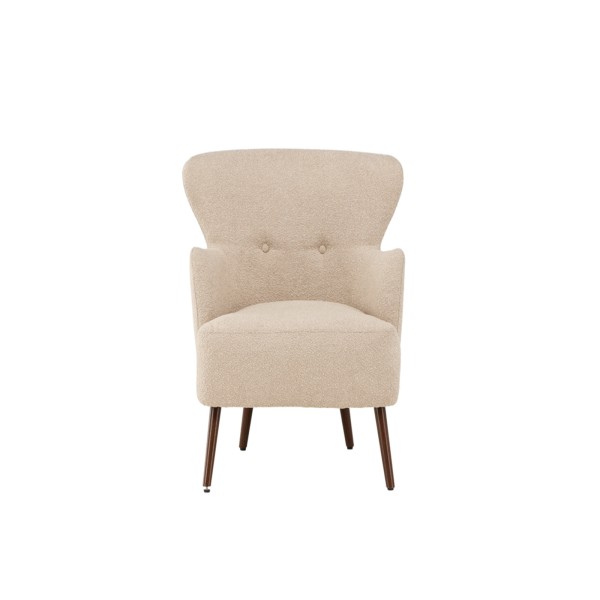 Endorphin Sessel Lincoln, moderner Loungesessel mit Armlehne, Beige