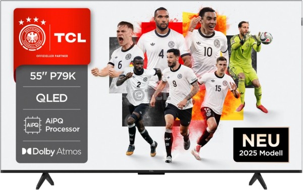 TCL 55P79K QLED TV (Flat, 55 Zoll / 140 cm, UHD 4K, SMART TV)