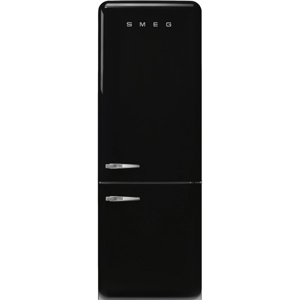 SMEG FAB38RBL5 Kühlschrank Rechtsanschlag Schwarz 50`s Style, EEK: E