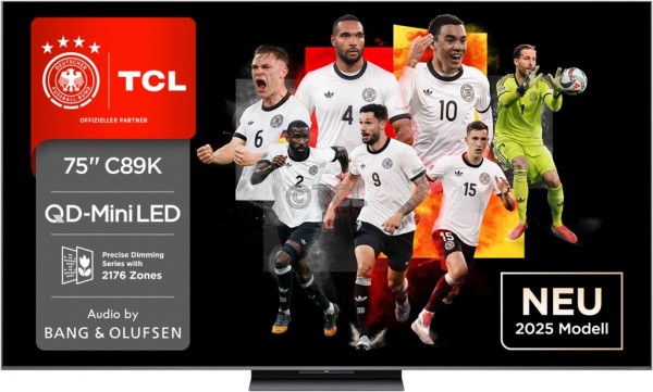 TCL 75C89K QD-Mini LED TV (4K Ultra HD, Smart TV 144Hz)