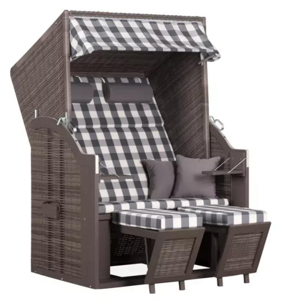 deVries Strandkorb deVries PURE® Standard PE grey Dessin 478