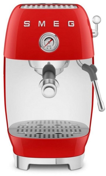 Smeg ECF03RDEU Siebträgermaschine Rot 50s Style, ColdBrew, Thermoblock