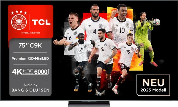 TCL 75C9K QD-Mini LED TV (75 Zoll, Smart TV, 189 cm)