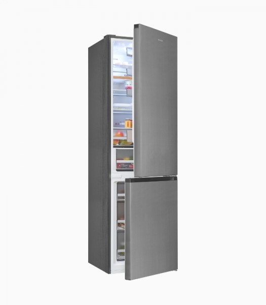 Exquisit KGC5380-115-NF-040A Kühl-/ Gefrierkombination inox, 377L, EEK:A