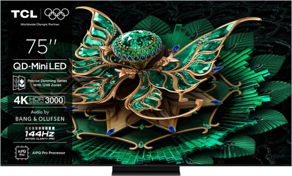 TCL 75C79K QD-Mini LED TV (75 Zoll, 4K Ultra HD, Smart TV 144Hz)