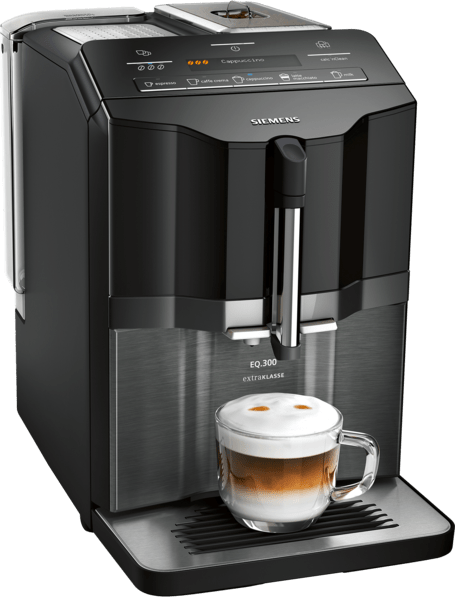 Siemens TI355F09DE EQ.300 S500 Kaffeevollautomat extraKlasse Schwarz