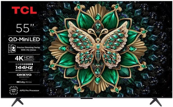 TCL 55C69K QD-Mini LED (55 Zoll / 139,7 cm, 4K Ultra HD, Smart TV, 144Hz)