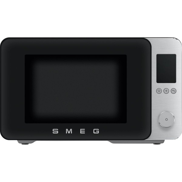 Smeg MOC02BLMEU Kombi-Tisch-Mikrowelle, Schwarz, 9 Funktionen