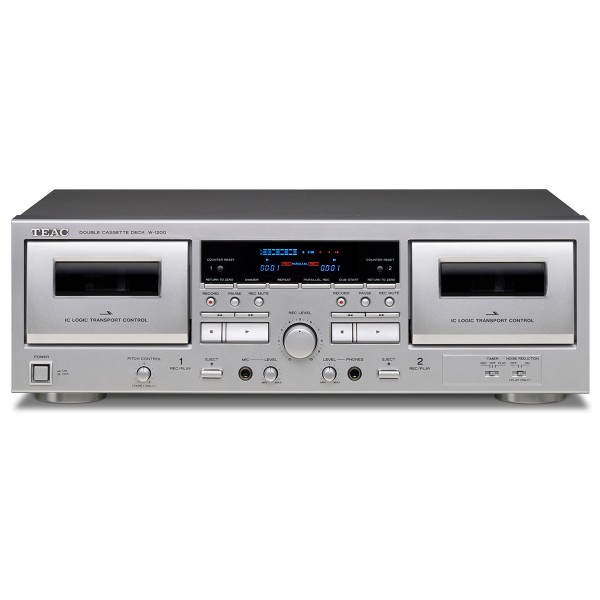 TEAC W-1200(B) Doppelkassettendeck silber