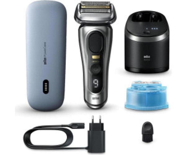 Braun Rasierer Series 9 Pro+ 9577cc silber mit Powercase und Reinigungsstation