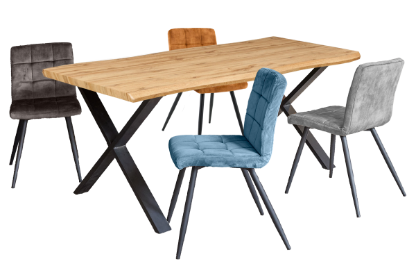 Endorphin Design Esstisch-Set mit 4 Stühlen