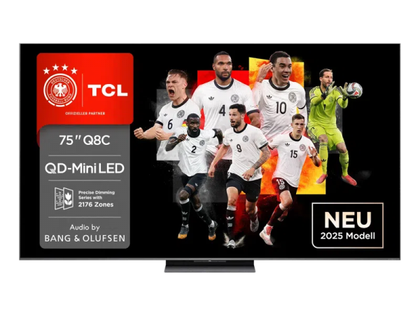 TCL 75C8K Premium QD-Mini LED TV (Flat 75 Zoll 189cm, 4K UHD, Smart TV)