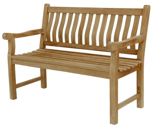 Endorphin Gartenbank Breite 120 cm, Parkbank, Teakholz Bank, nachhaltig, wetterfest, Kernholz, ergon