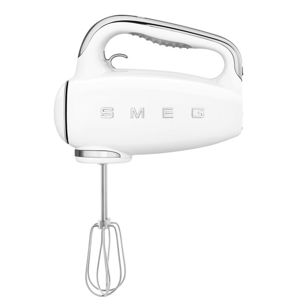 SMEG HMF01WHEU Handmixer 50s Style, Retro Design, mit LED-Display, weiß