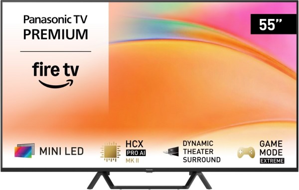 Panasonic TV-55W95BEG 139 cm Mini LED-TV schwarz