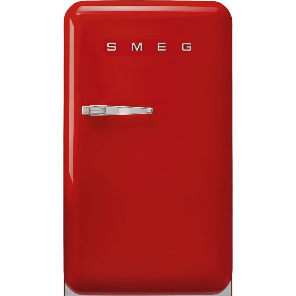 SMEG FAB10RRD6 Stand-Kühlschrank Rechtsanschlag Rot 50s Style 2025 Modell, EEK: D