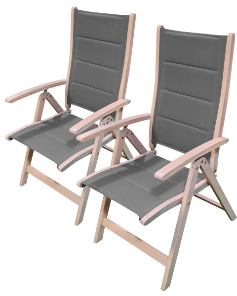 Endorphin 2er Pack Klappsessel, Gartensessel aus Akazienholz im Teakholzlook, FSC zertifiziert, Sit