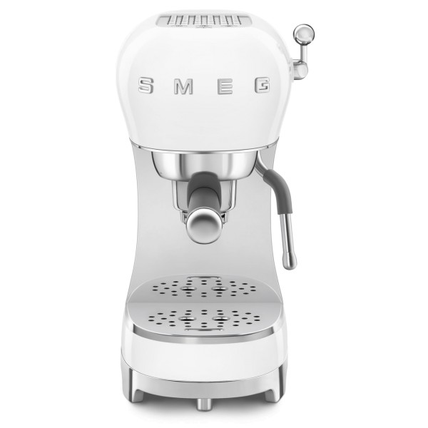SMEG ECF02WHEU Espresso-Kaffeemaschine weiß 50`s Style