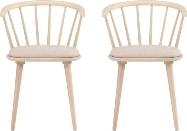 Venture Design 2 Esszimmerstühle Bobby, Farbe: Whitewash