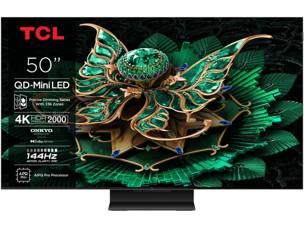 TCL 50C7K QD-Mini LED (50 Zoll, Smart TV, 127 cm)