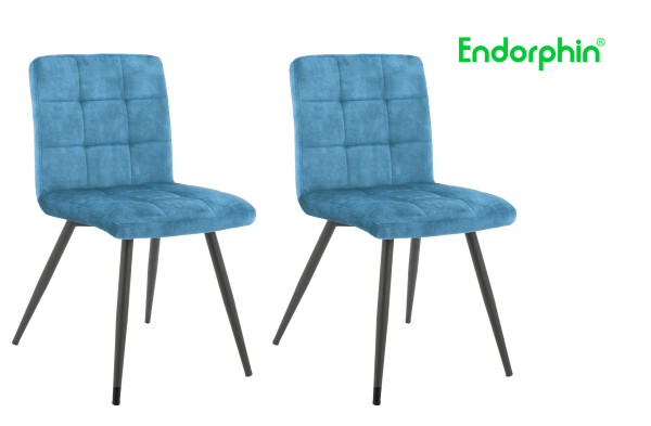 Endorphin Design Stuhl 2er Pack in blau