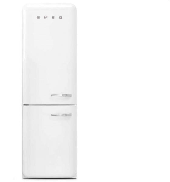Smeg FAB32LWH5 Kühl-Gefrierkombination Linksanschlag Weiss 50`s Style, EEK: D