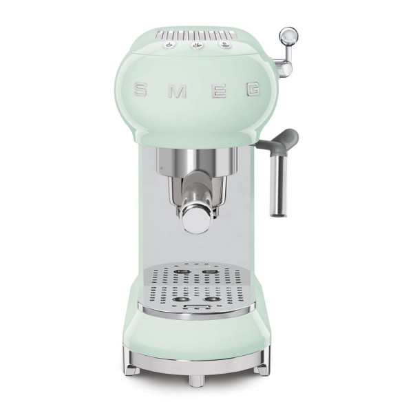 SMEG ECF01PGEU Espressomaschine mit Siebträger pastellgrün 50`s Style