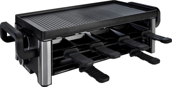 Gutfels Raclette 4030 | 2100 Watt | 13 Pfännchen | Antihaftbeschichtung | Pizzapfännchen