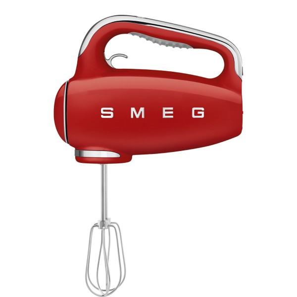 SMEG HMF01RDEU Handmixer 50s Style, Retro Design, mit LED-Display, rot